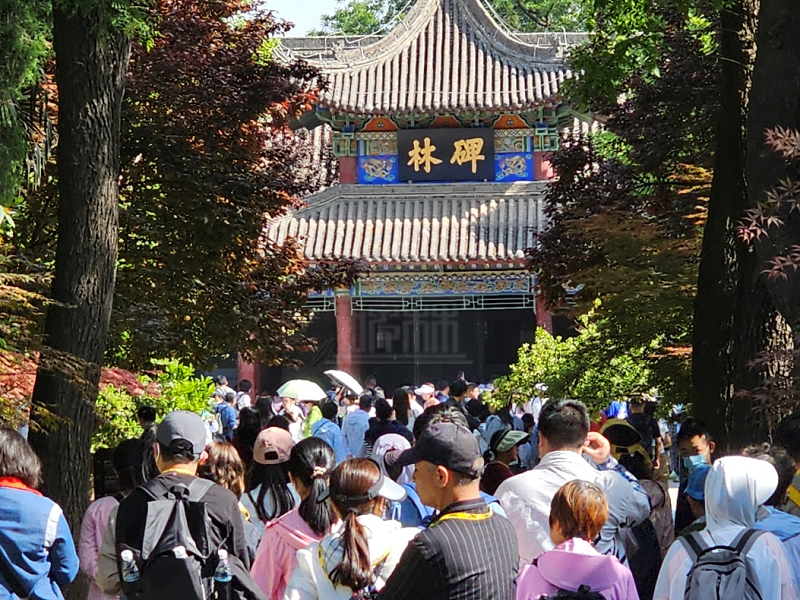 “五一”假期西安碑林博物馆接待工作平稳有序(图1)