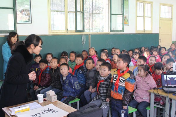 “碑林文化进校园”之长安区塔坡小学(图1)