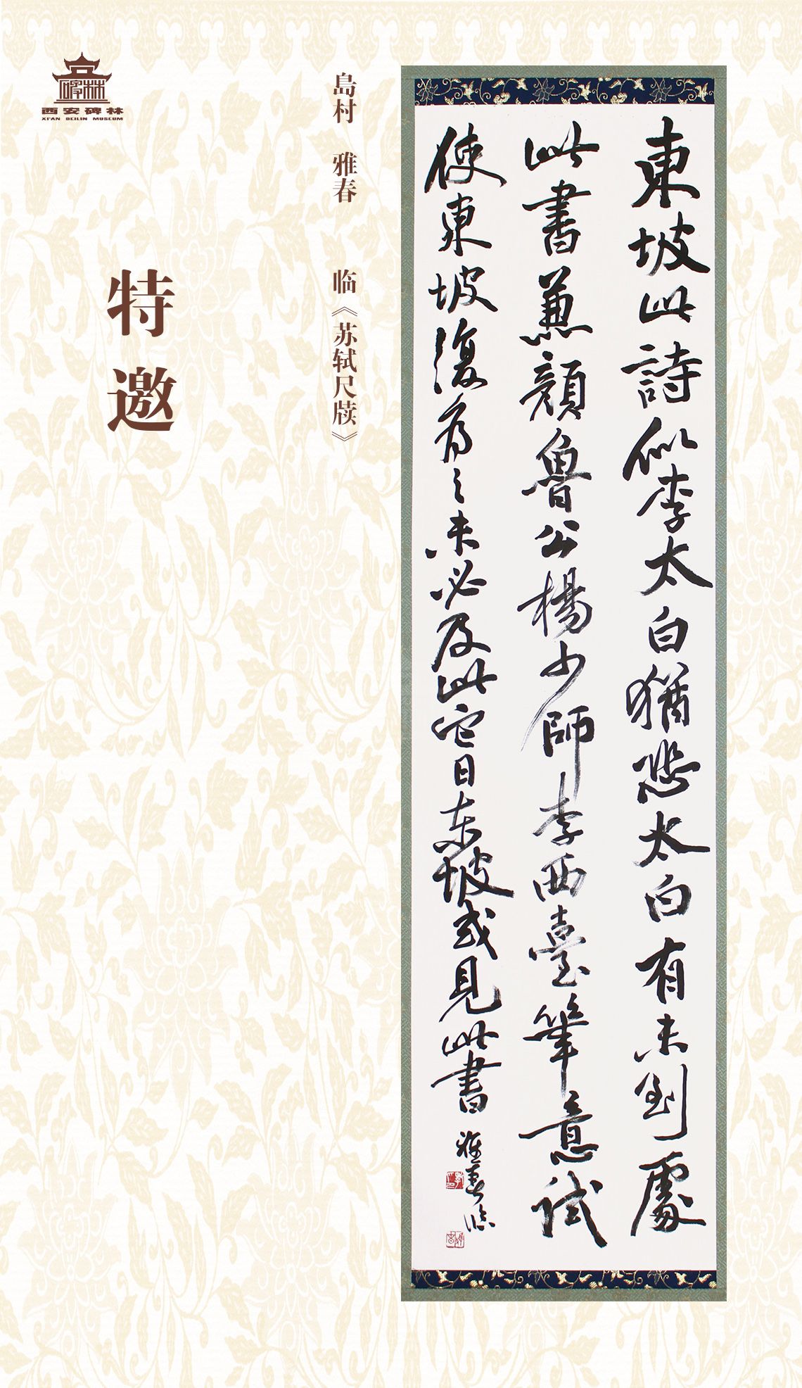 第二十七届西安碑林国际临书纪念展(图8)