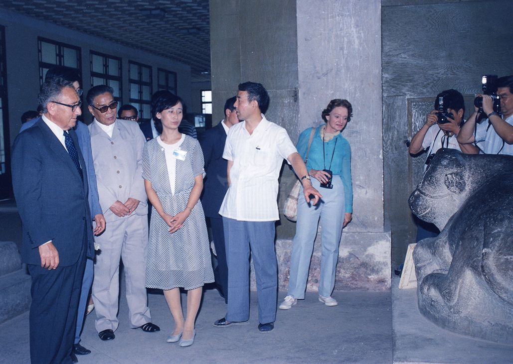 美国前国务卿基辛格来馆参观（1985年）